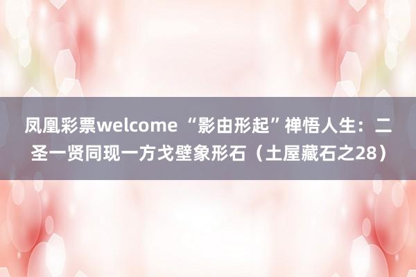 凤凰彩票welcome “影由形起”禅悟人生：二圣一贤同现一方戈壁象形石（土屋藏石之28）