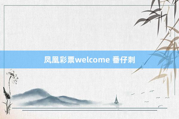 凤凰彩票welcome 番仔刺