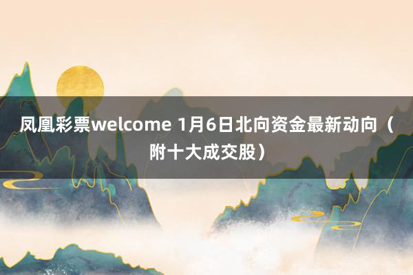 凤凰彩票welcome 1月6日北向资金最新动向（附十大成交股）