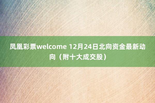 凤凰彩票welcome 12月24日北向资金最新动向（附十大成交股）