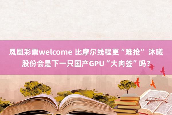 凤凰彩票welcome 比摩尔线程更“难抢” 沐曦股份会是下一只国产GPU“大肉签”吗？