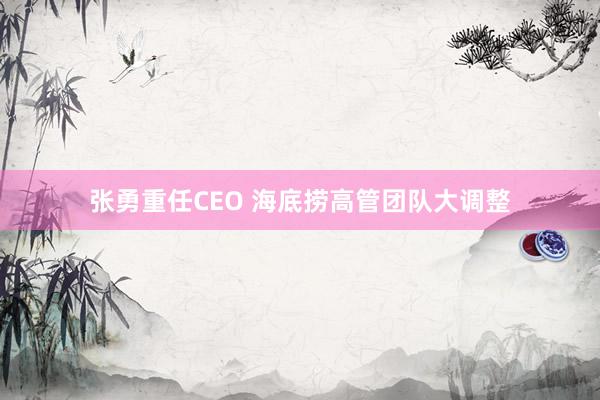 张勇重任CEO 海底捞高管团队大调整