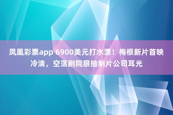 凤凰彩票app 6900美元打水漂！梅根新片首映冷清，空荡剧院狠抽制片公司耳光
