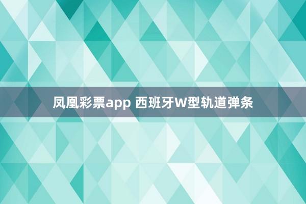 凤凰彩票app 西班牙W型轨道弹条
